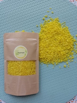 Kolorowy ryż - żółty