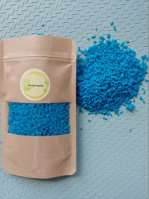 Kolorowy ryż - niebieski