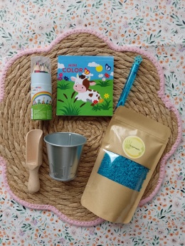 Mini zestaw do zabaw sensorycznych KOLOR - niebieski