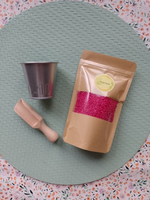 Mini zestaw do zabaw sensorycznych - różowy