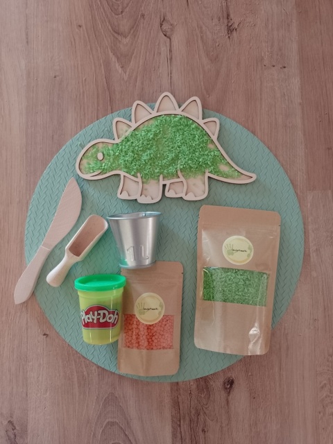 Mini zestaw sensoryczny - DINO - Stegozaur