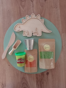 Mini zestaw sensoryczny - DINO - Stegozaur