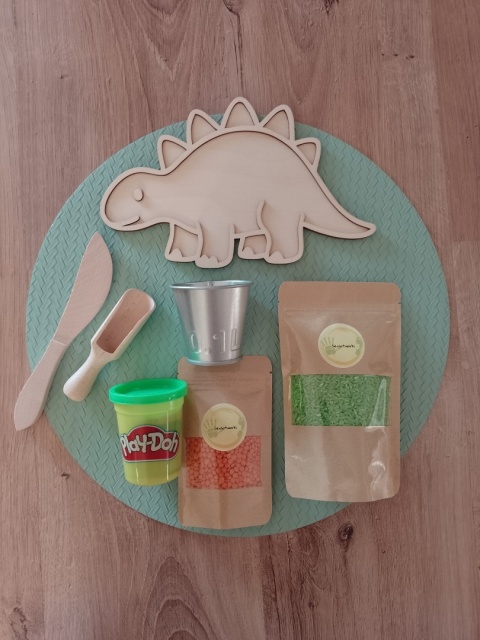 Mini zestaw sensoryczny - DINO - Stegozaur